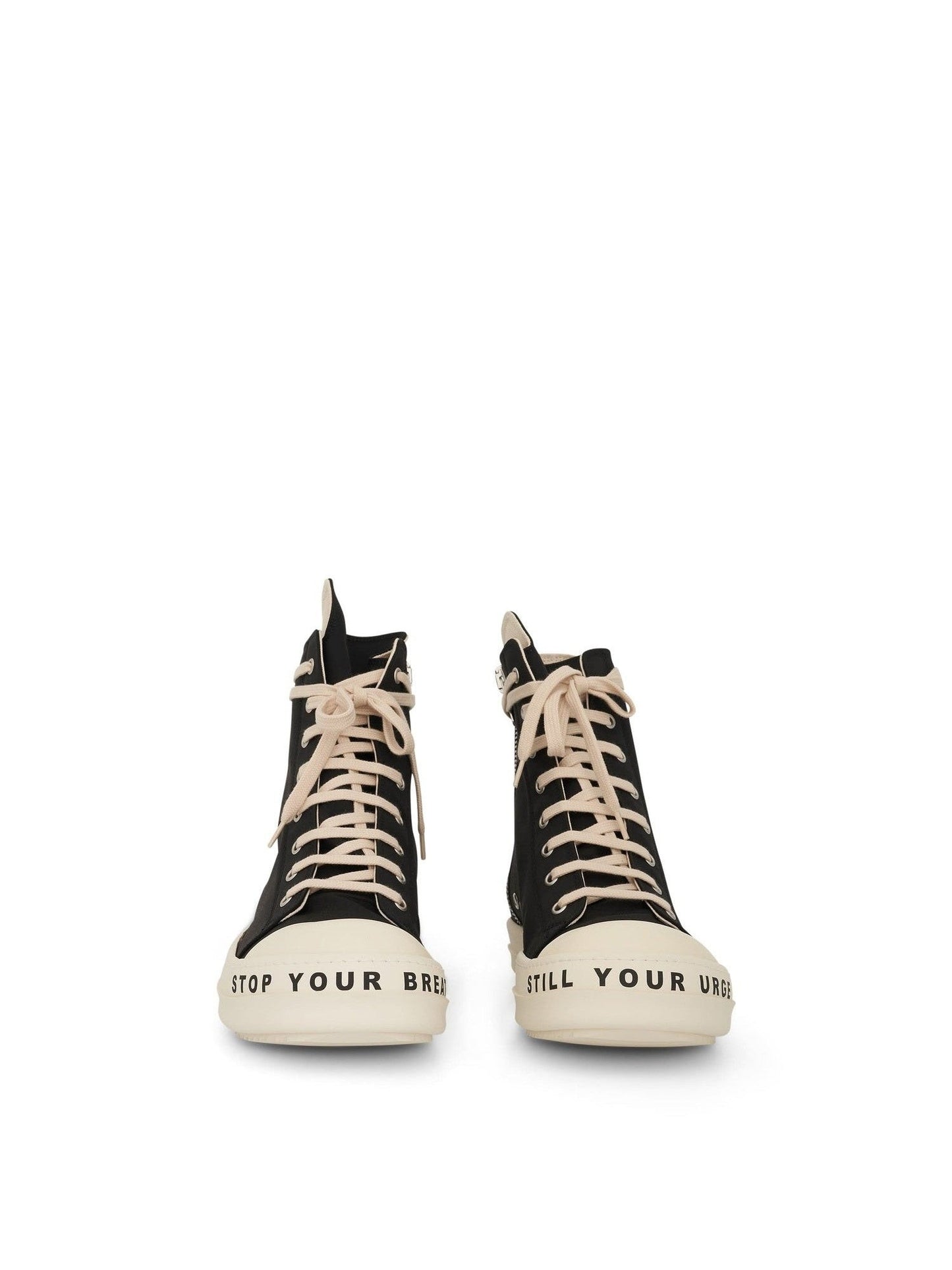 DRKSHDW Woven Sneakers in Black/Milk