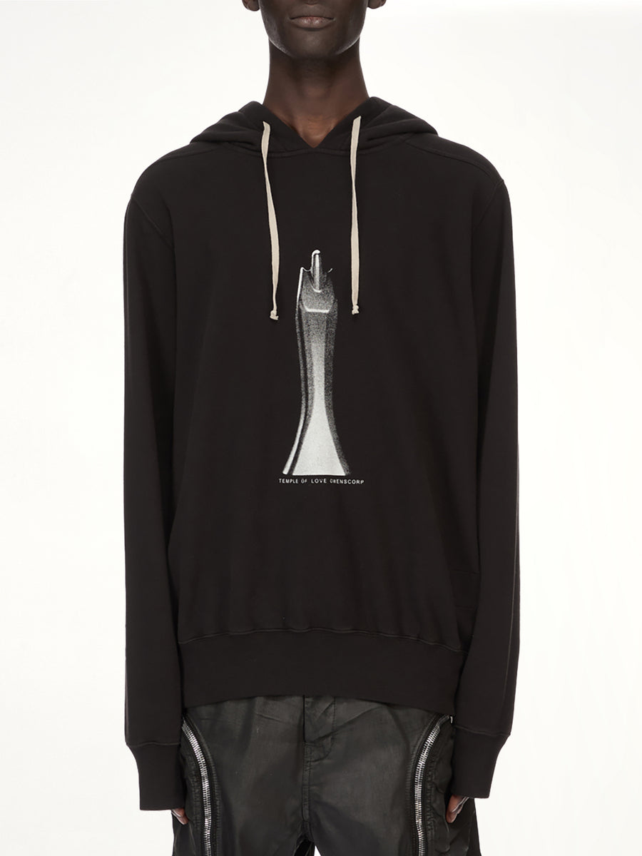 Statue Oversized Hoodie in Black/Milk