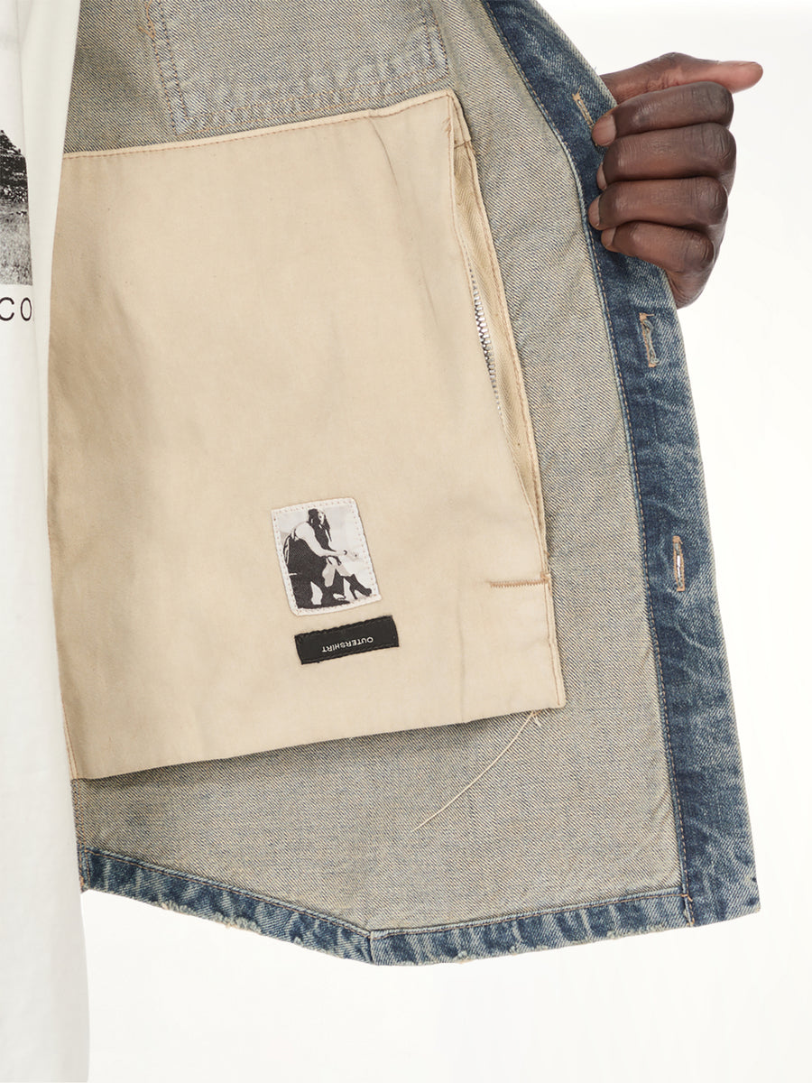 Denim Outershirt in Washed Indigo