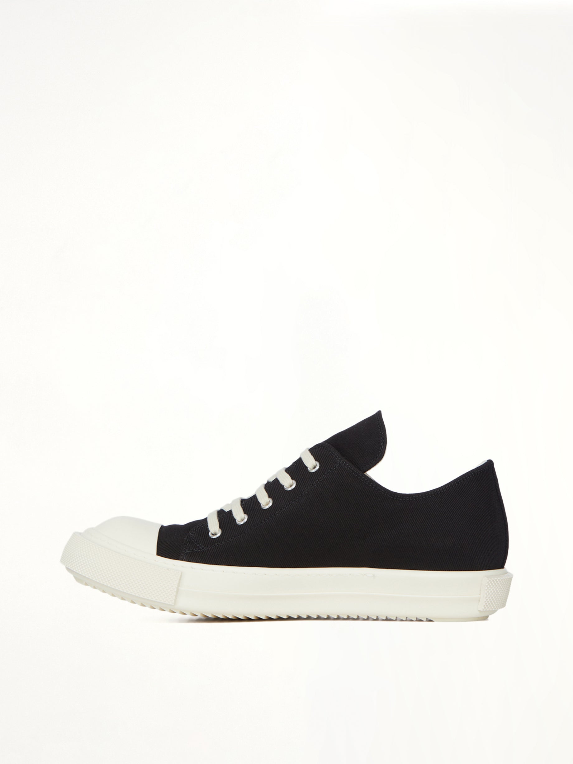 Extreme Low Sneaks in Black/Milk Top View | RICK OWENS DRKSHDW