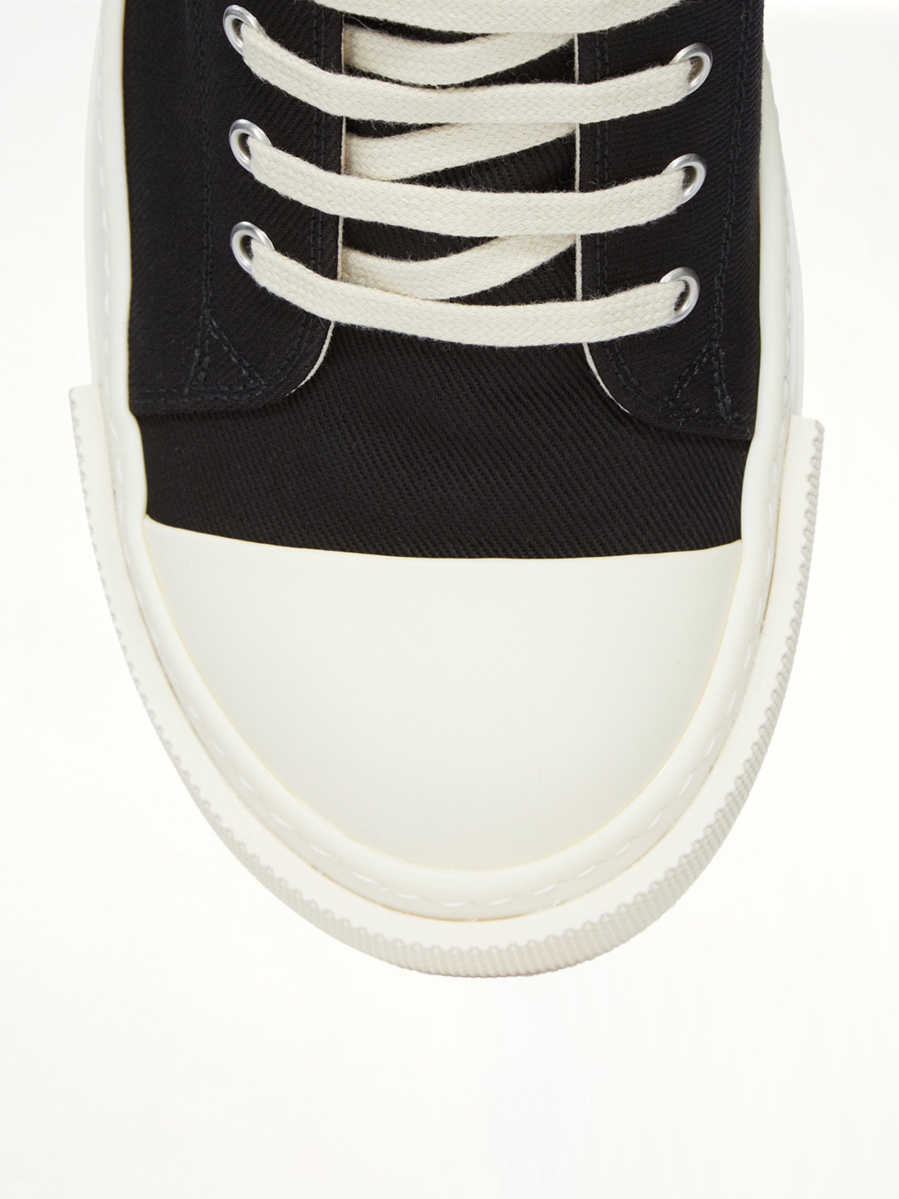 Extreme Low Sneaks in Black/Milk | RICK OWENS DRKSHDW