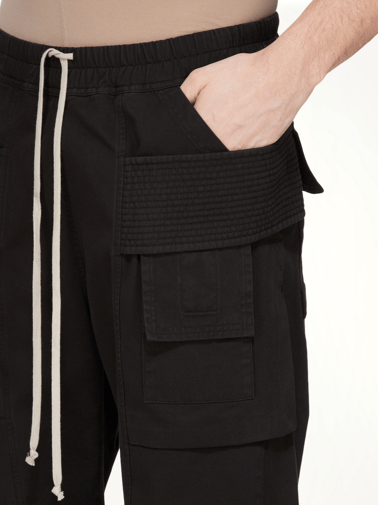 Creatch Wide Cargo Drawstring in Black