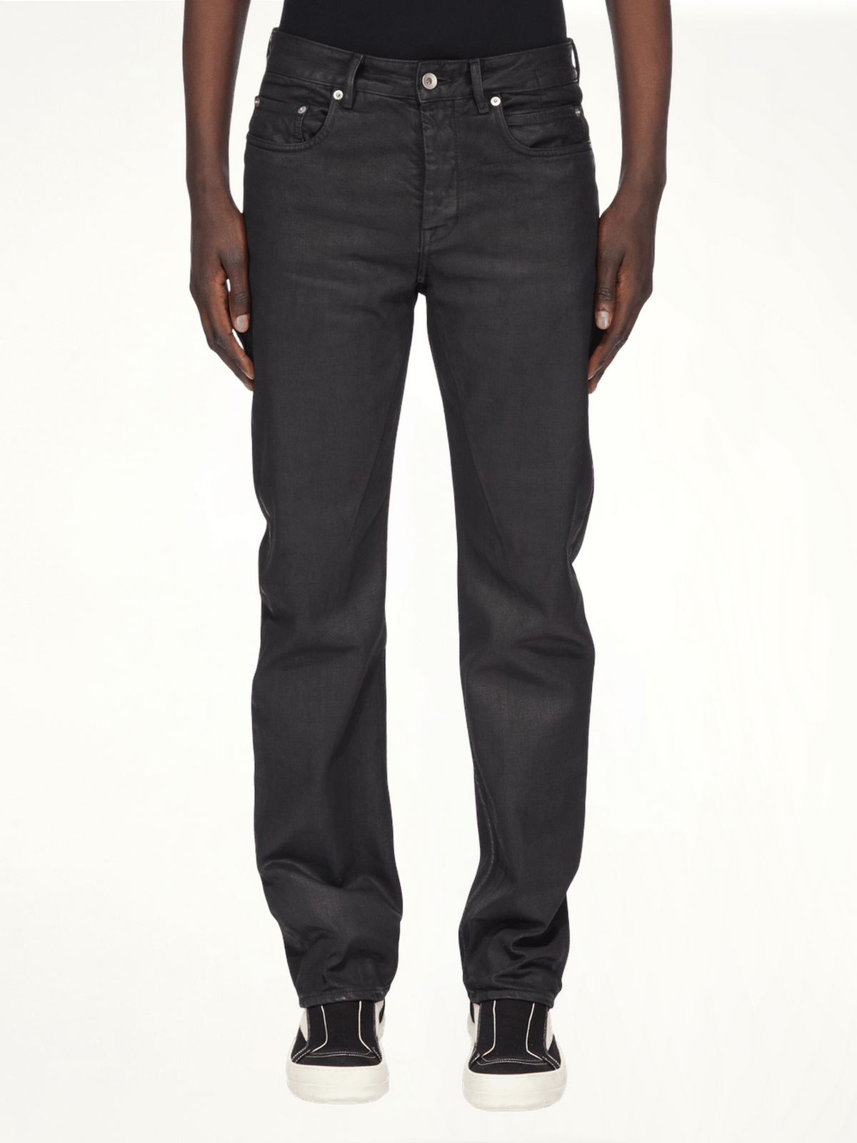 Fog Cut Jeans in Black Wax