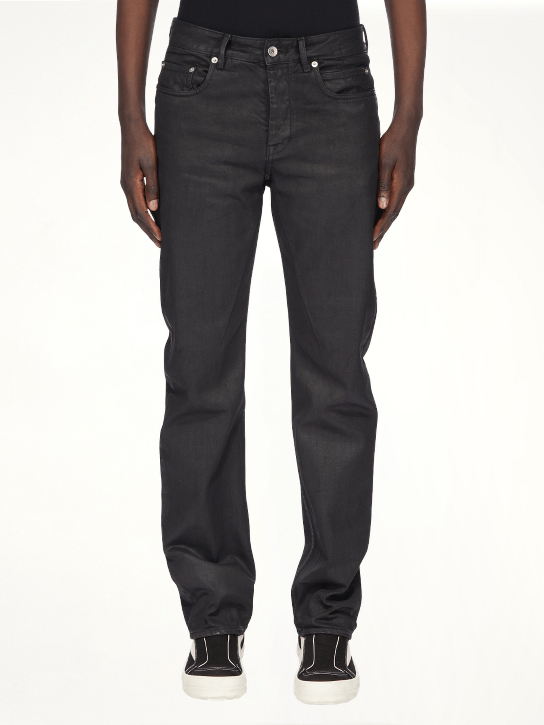 Fog Cut Jeans in Black Wax