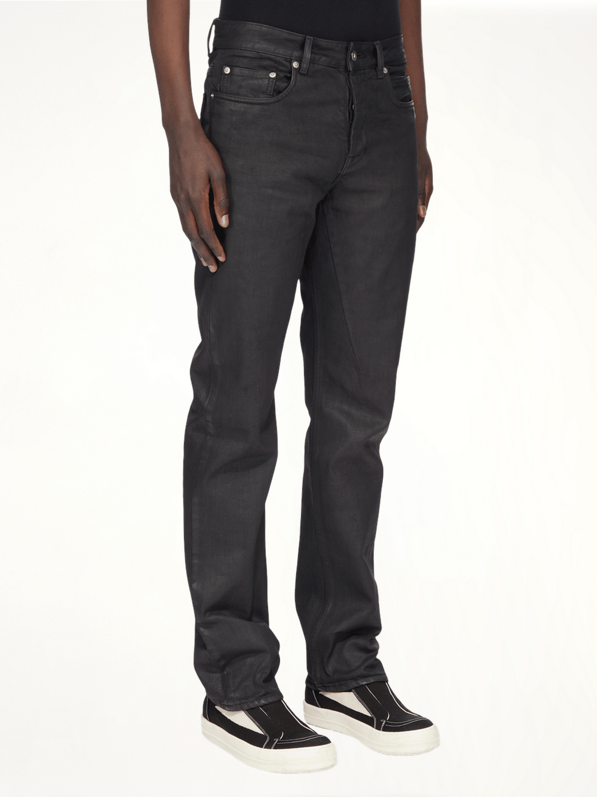 Fog Cut Jeans in Black Wax