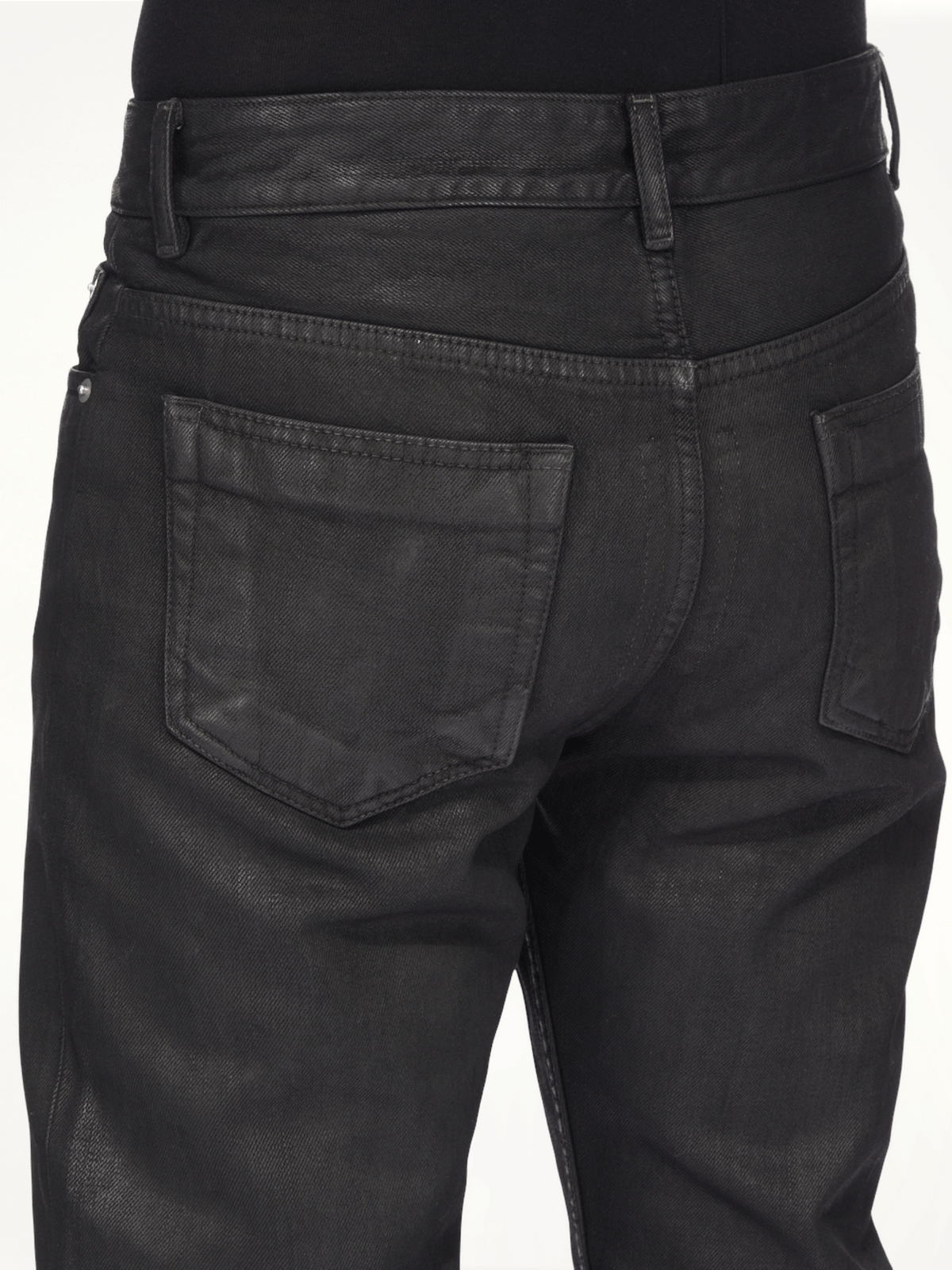 Fog Cut Jeans in Black Wax