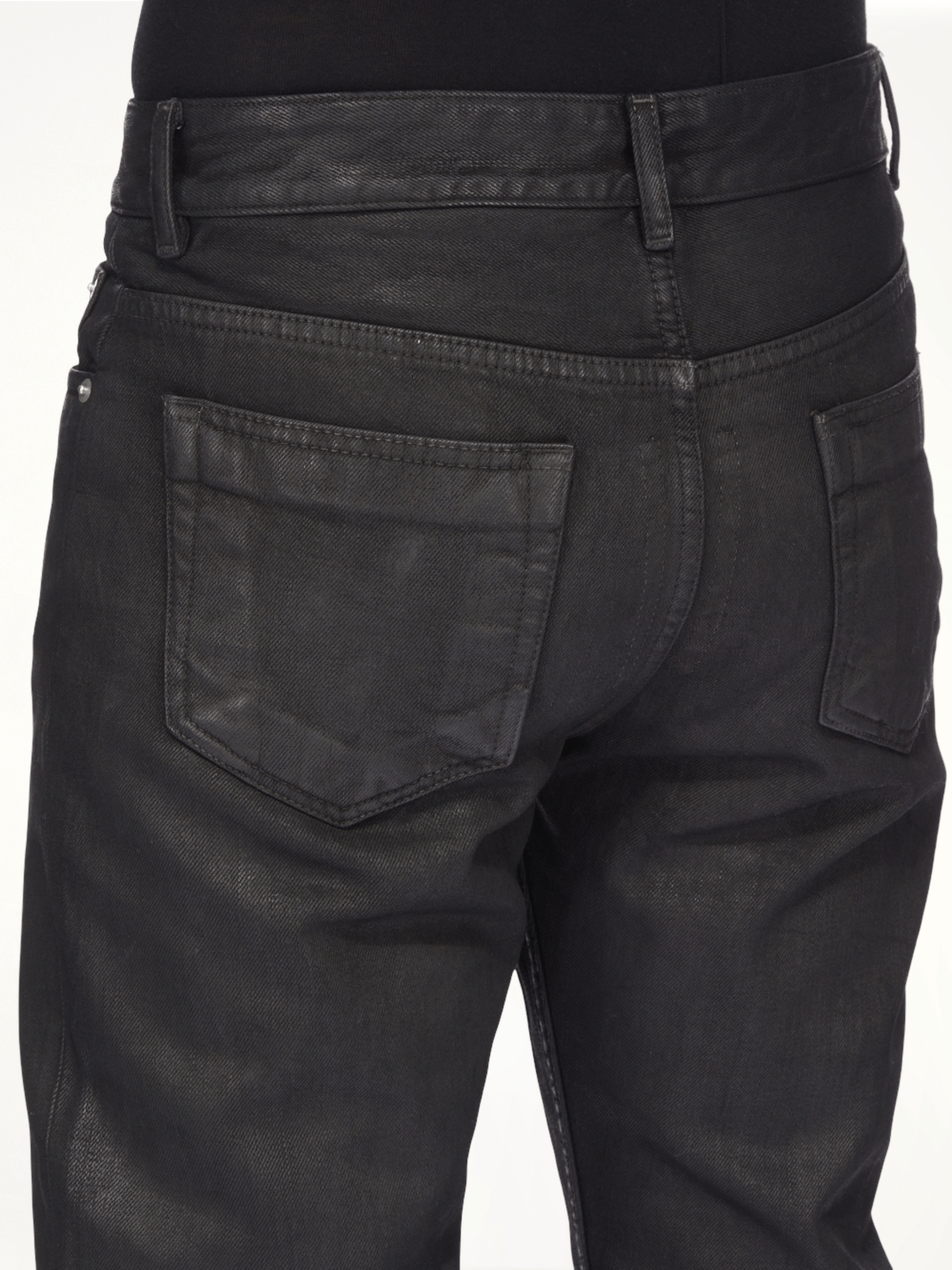 Fog Cut Jeans in Black Wax