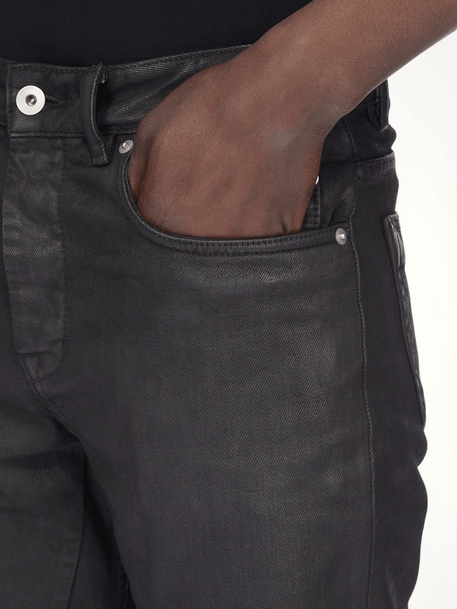 Fog Cut Jeans in Black Wax