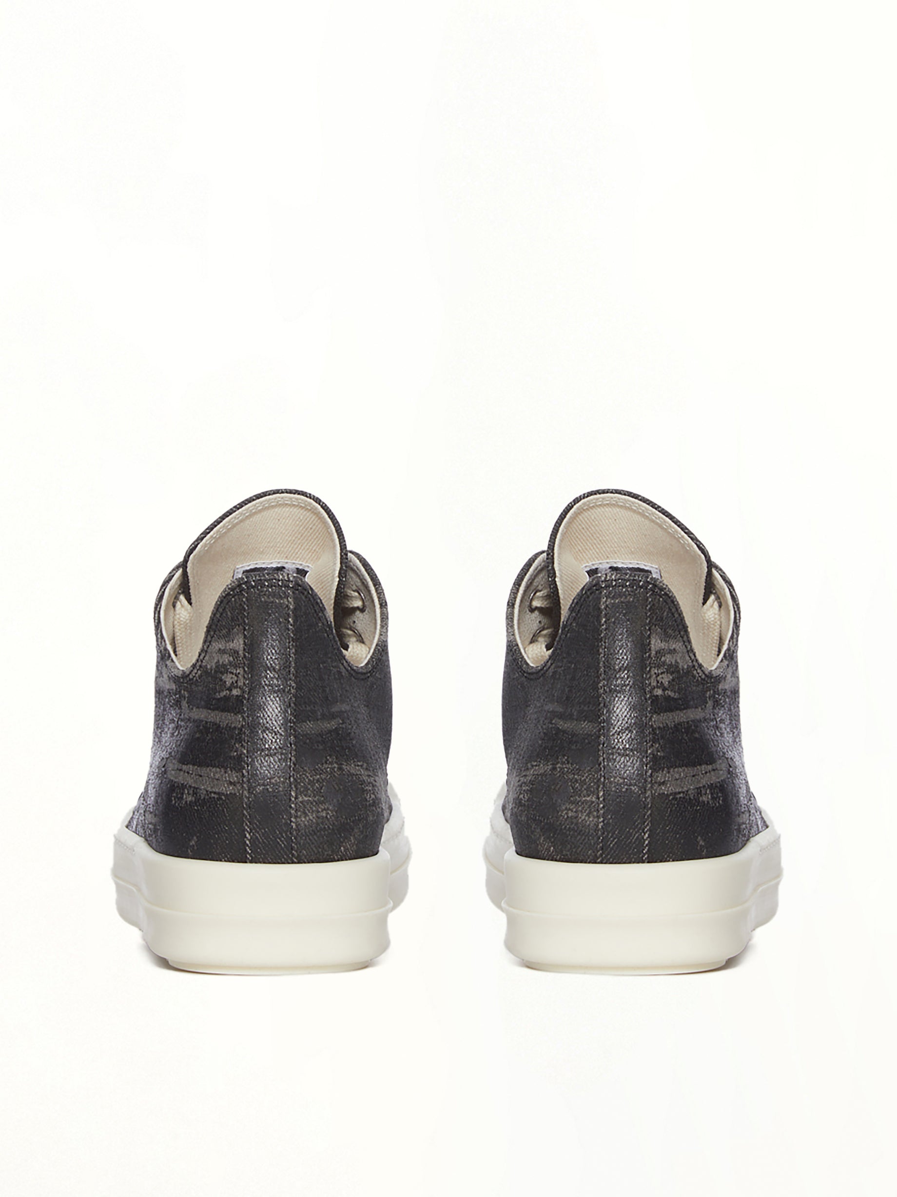 Low Sneaks in Black Washed | RICK OWENS DRKSHDW