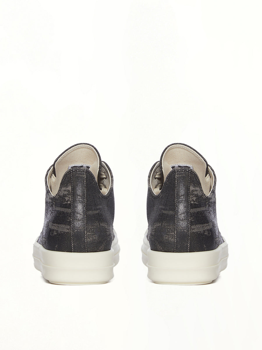 Low Sneaks in Black Washed | RICK OWENS DRKSHDW