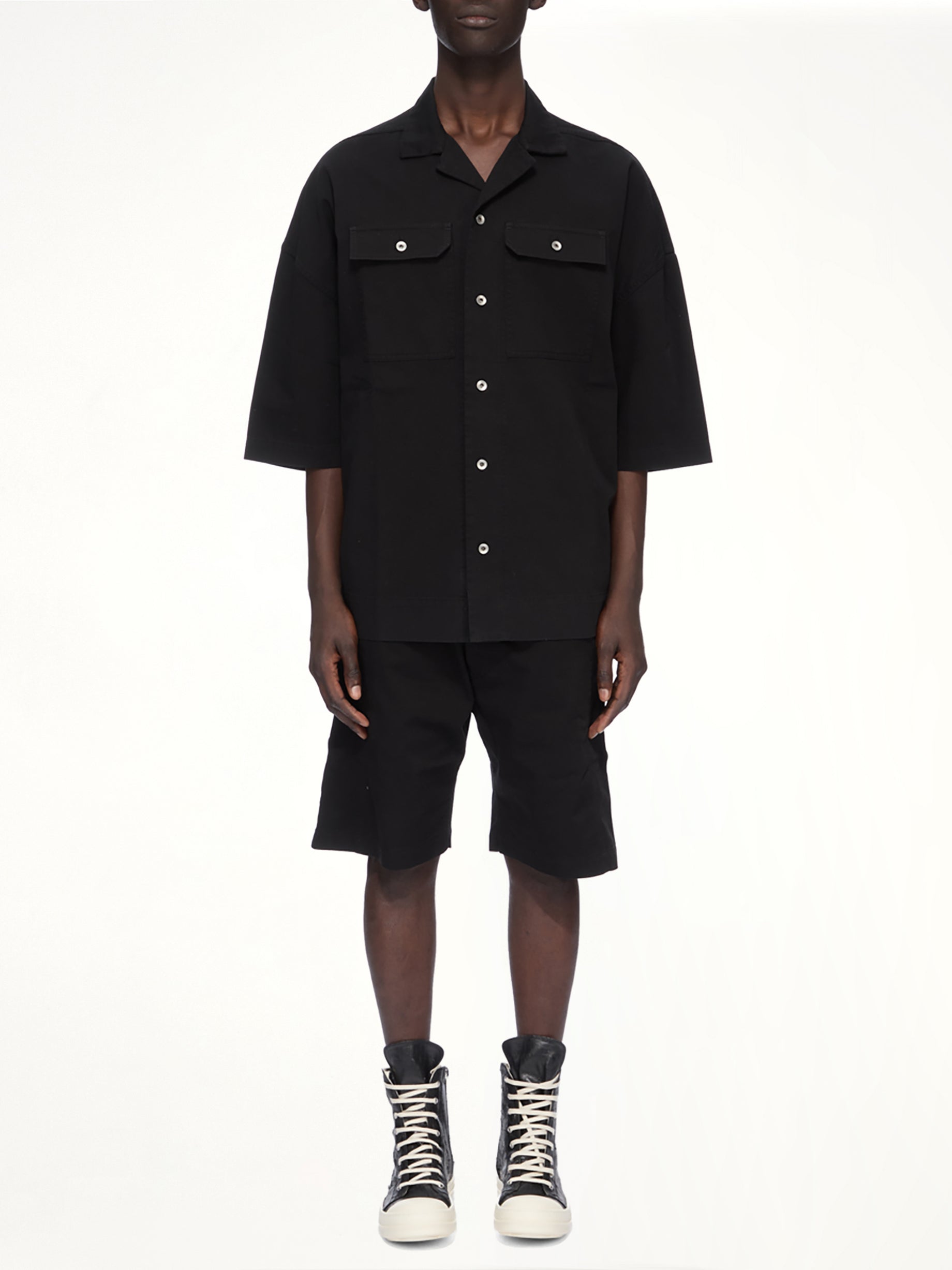 DRK Cotton Twill Magnum Tommy Shirt in Black