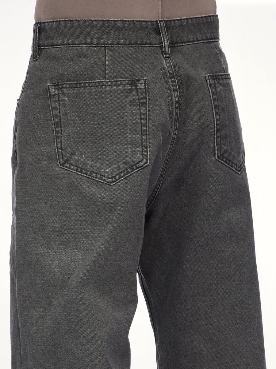 Cotton Canvas Geth Jeans in Gravel