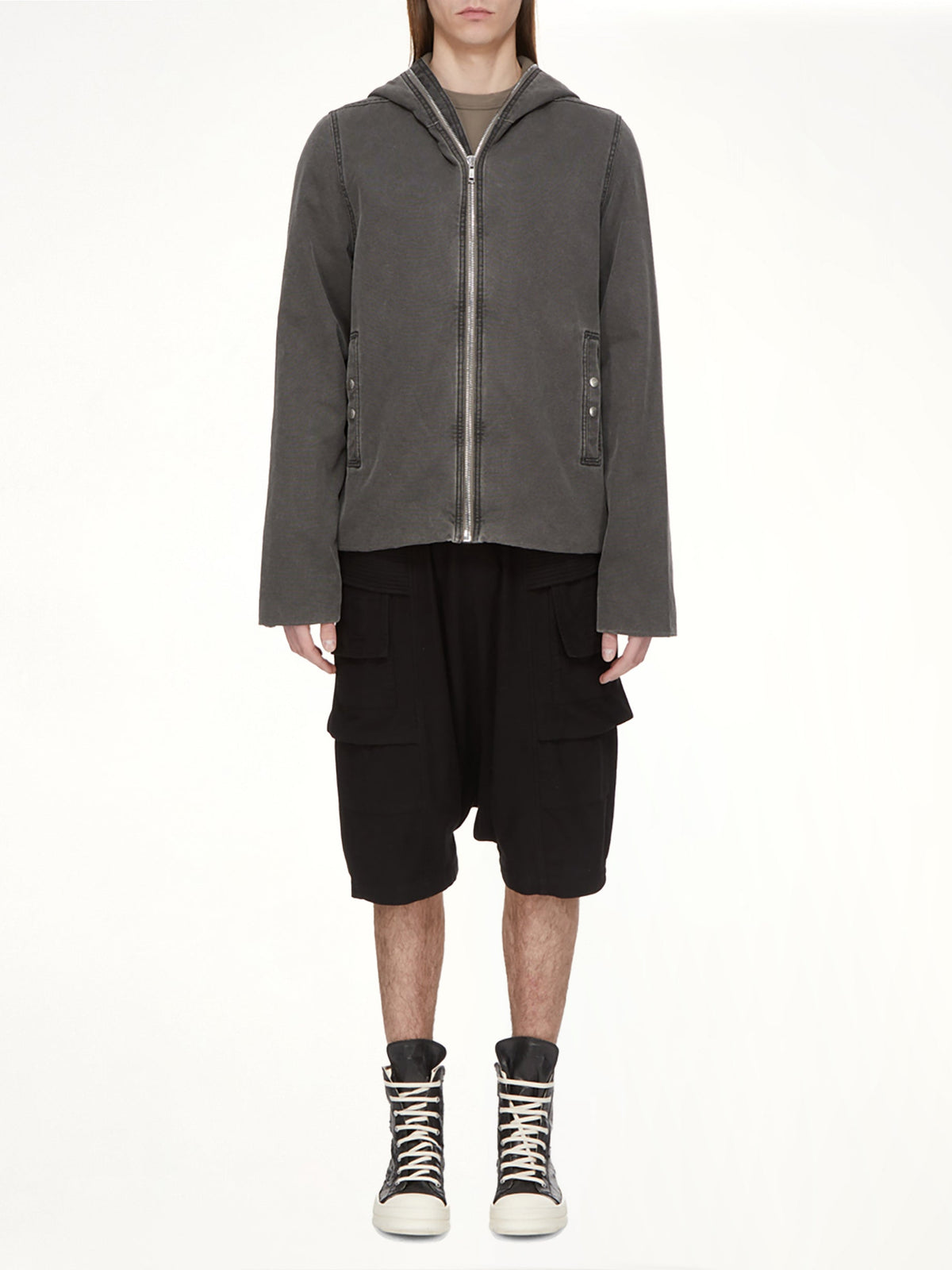 Light Flannel Creatch Cargo Pods in Black