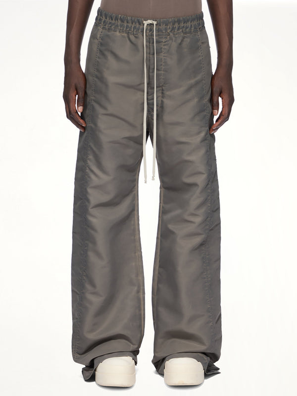 Nylon Wide Pusher Pants in Dark Dust
