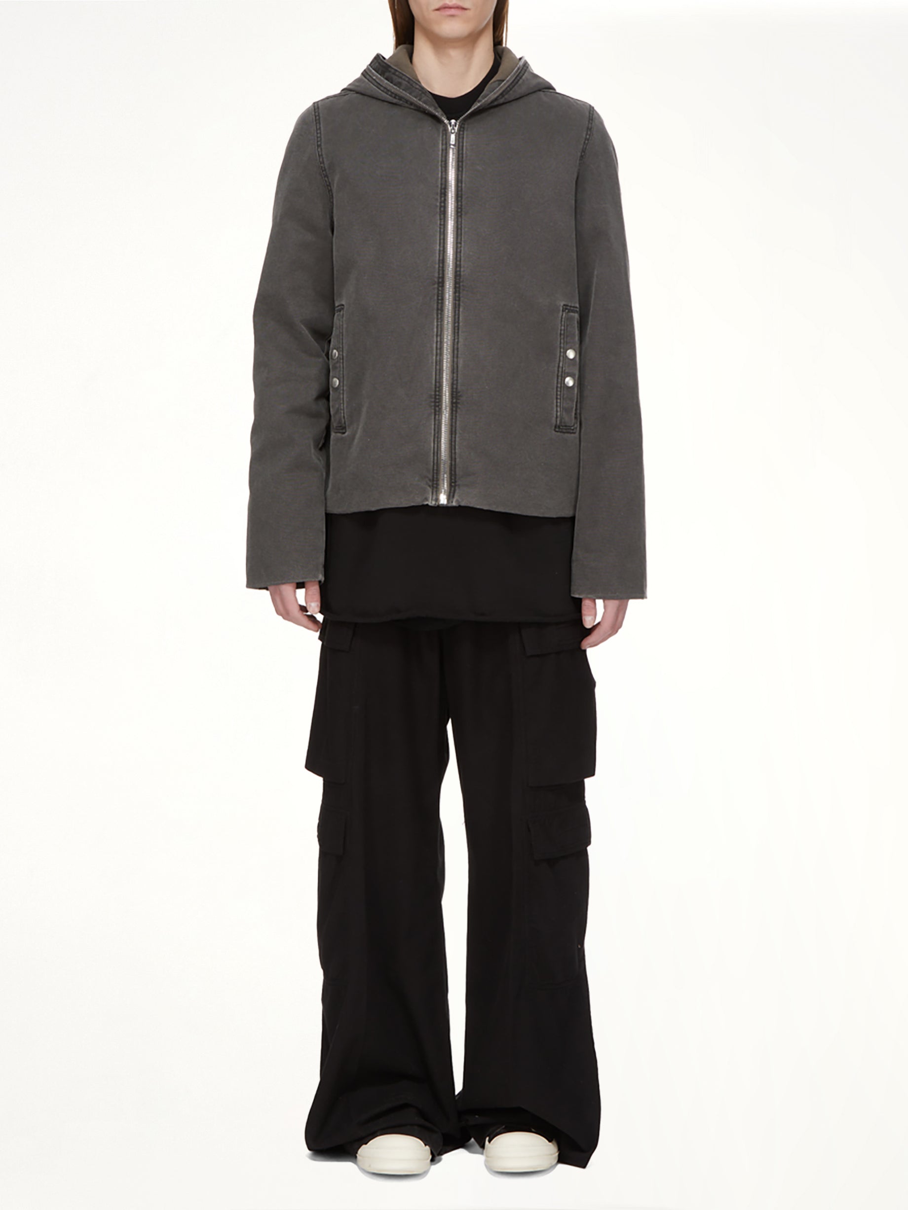 Flannel Double Cargo Jumbo Belas in Black