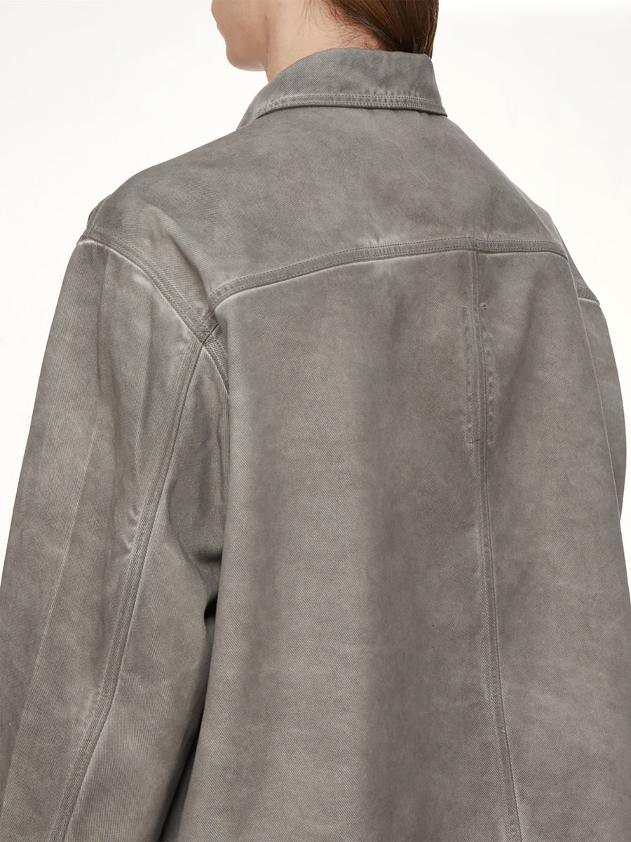 Lido Jumbo Worker Jacket in Dark Dust