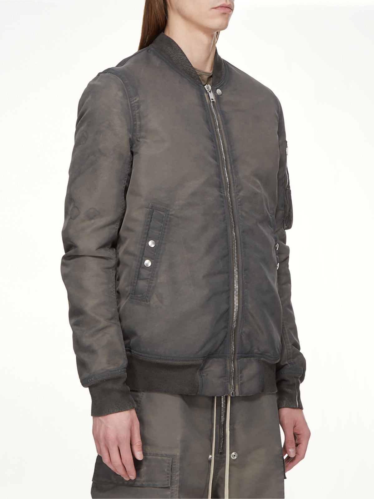 Nylon Classic Flight Jacket in Dark Dust