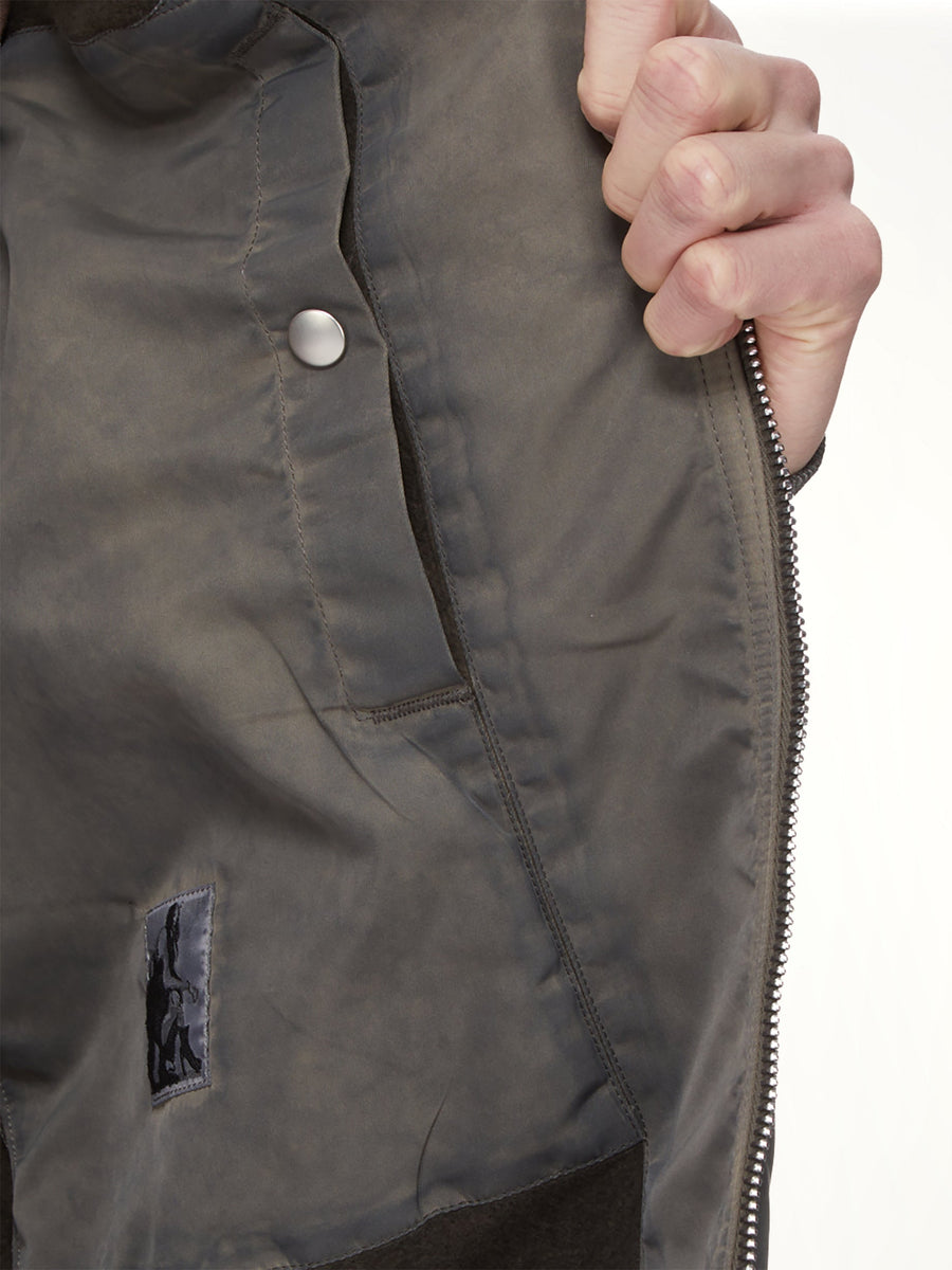 Nylon Classic Flight Jacket in Dark Dust