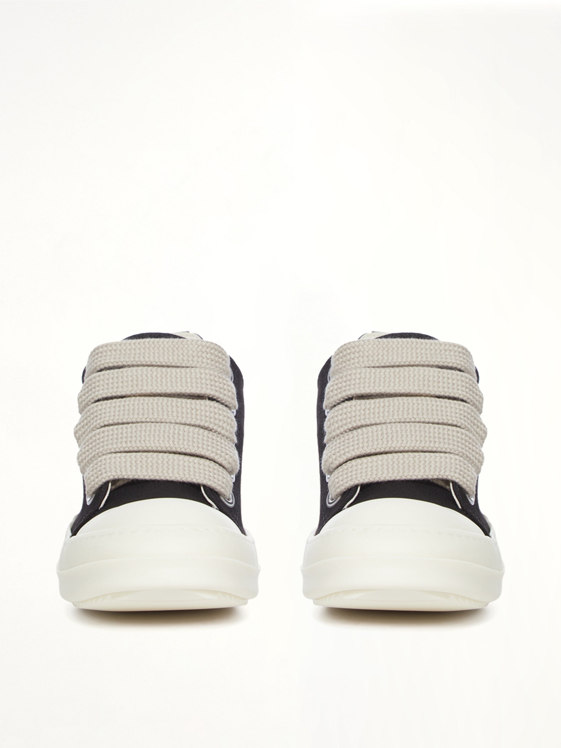 13oz Overdyed Denim Jumbolace Low Sneaks in Black