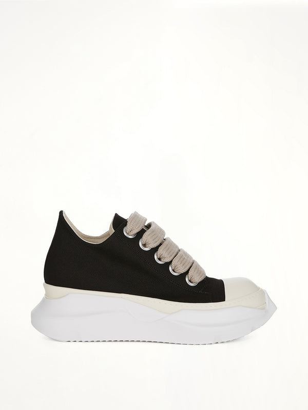 13oz Overdyed Denim Jumbolace Abstract Low Sneaks in Black