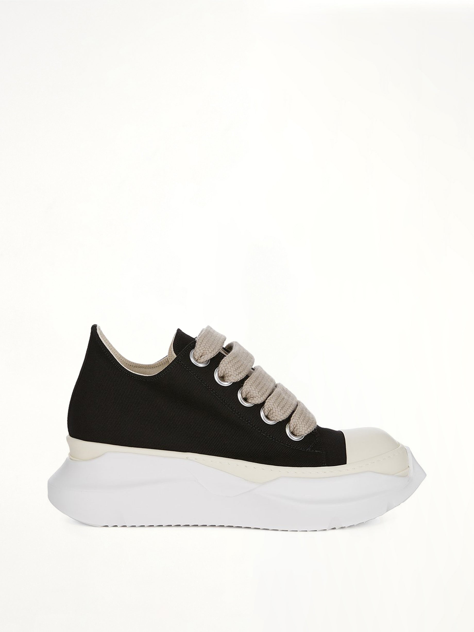13oz Overdyed Denim Jumbolace Abstract Low Sneaks in Black
