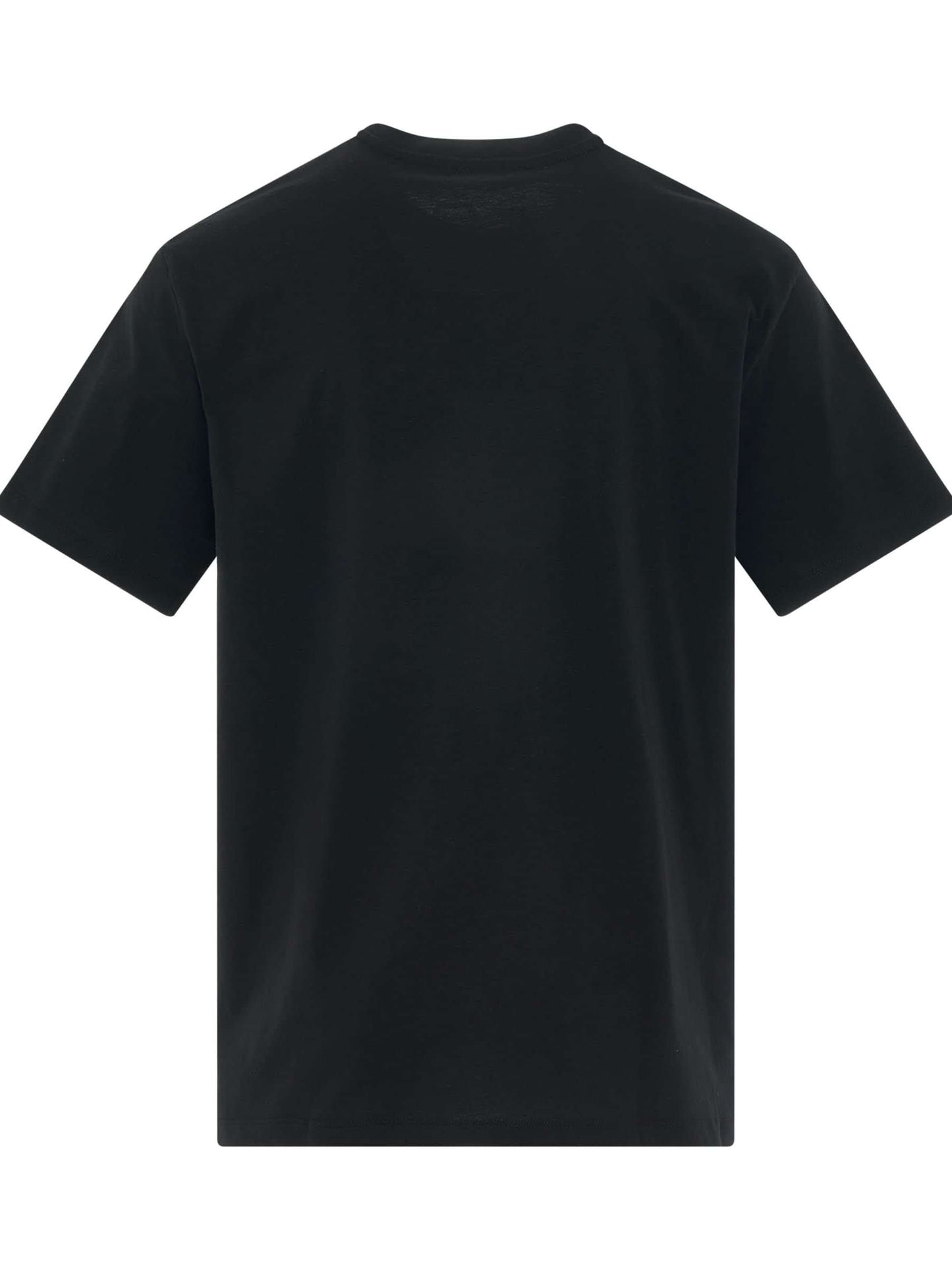 Balmain Logo Flock & Foil T-Shirt in Black/Silver