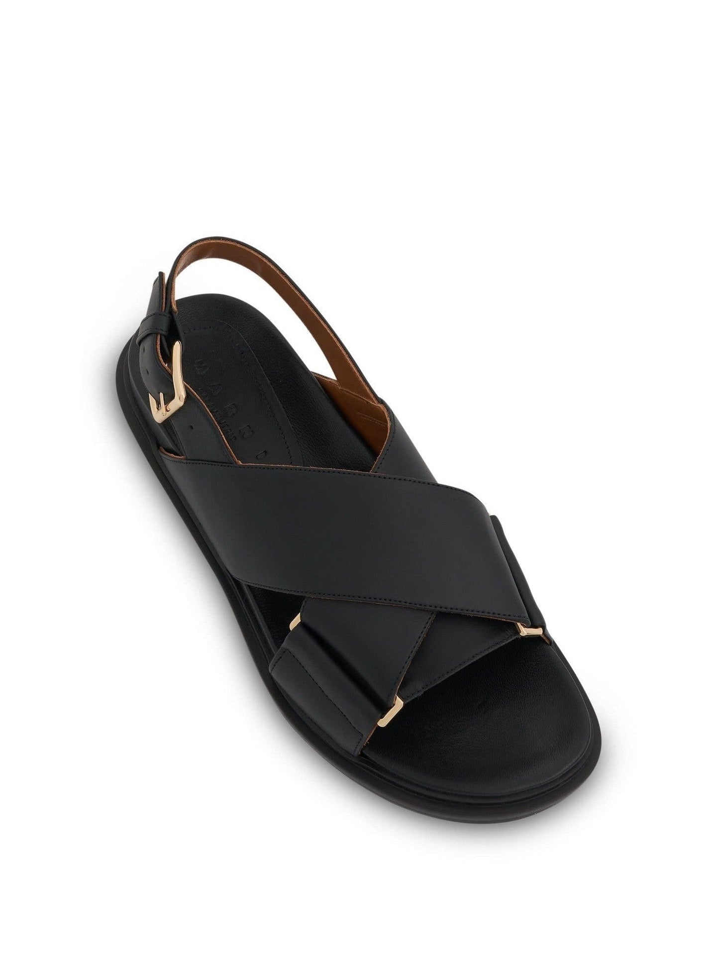 Marni Fussbett Criscross Sandal in Black