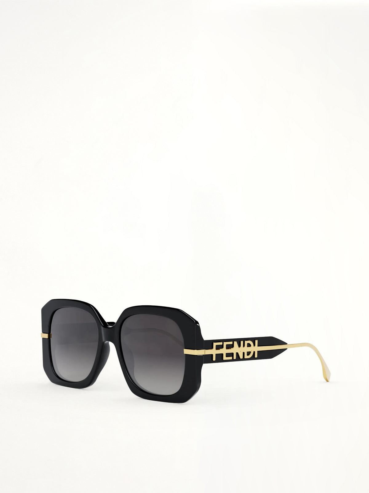 Fendi FE40065F 5601B Acetate Sunglasses in Black