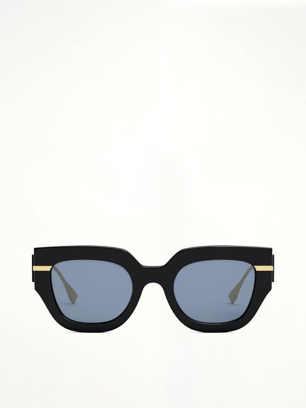 Fendi FE40097I 5101V Acetate Sunglasses in Black