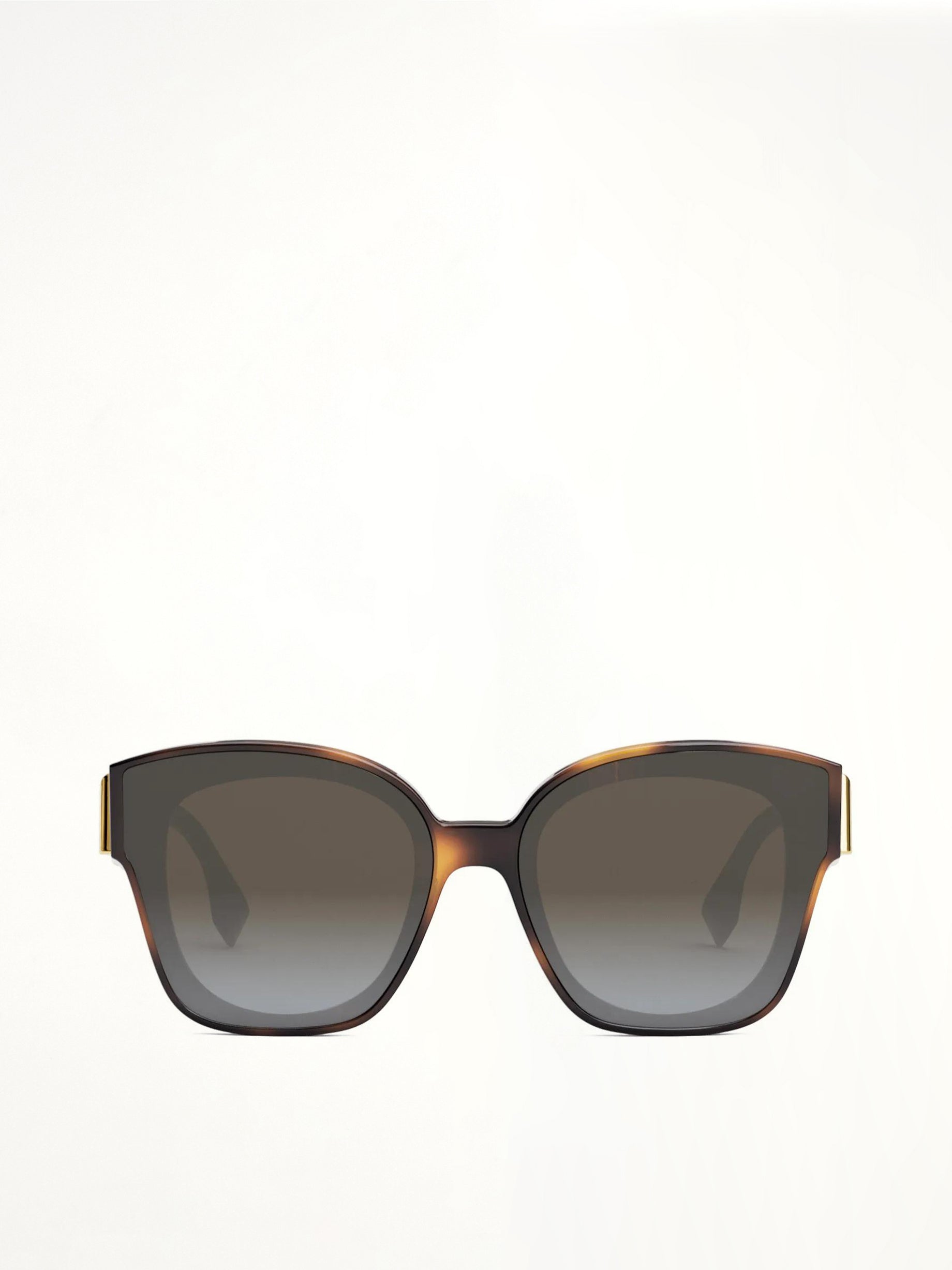 Fendi FE40098F 6553B Cat Eye Sunglasses in Havana