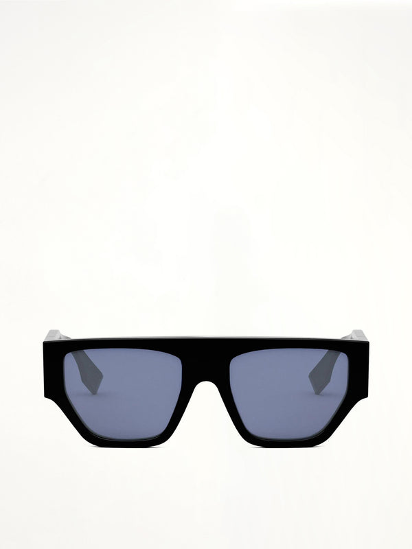 Fendi FE40108U 5401V Injected Sunglasses in Black/Blue