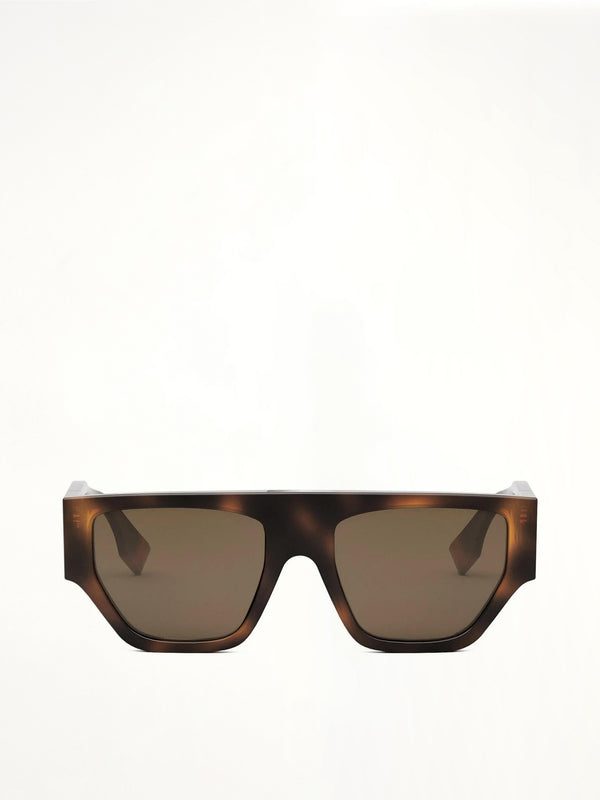 Fendi FE40108U 5453E Injected Sunglasses in Blonde Havana/Brown
