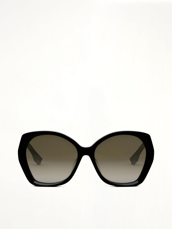 Fendi FE40112F 5801F Acetate Sunglasses in Black