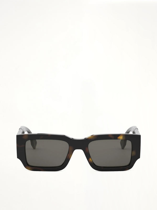 Fendi FE40131I Acetate Sunglasses in Havana Brown