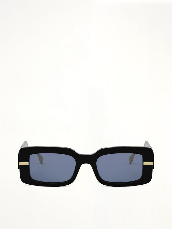 Fendi FE40133I 5101V Acetate Sunglasses in Black/Gold