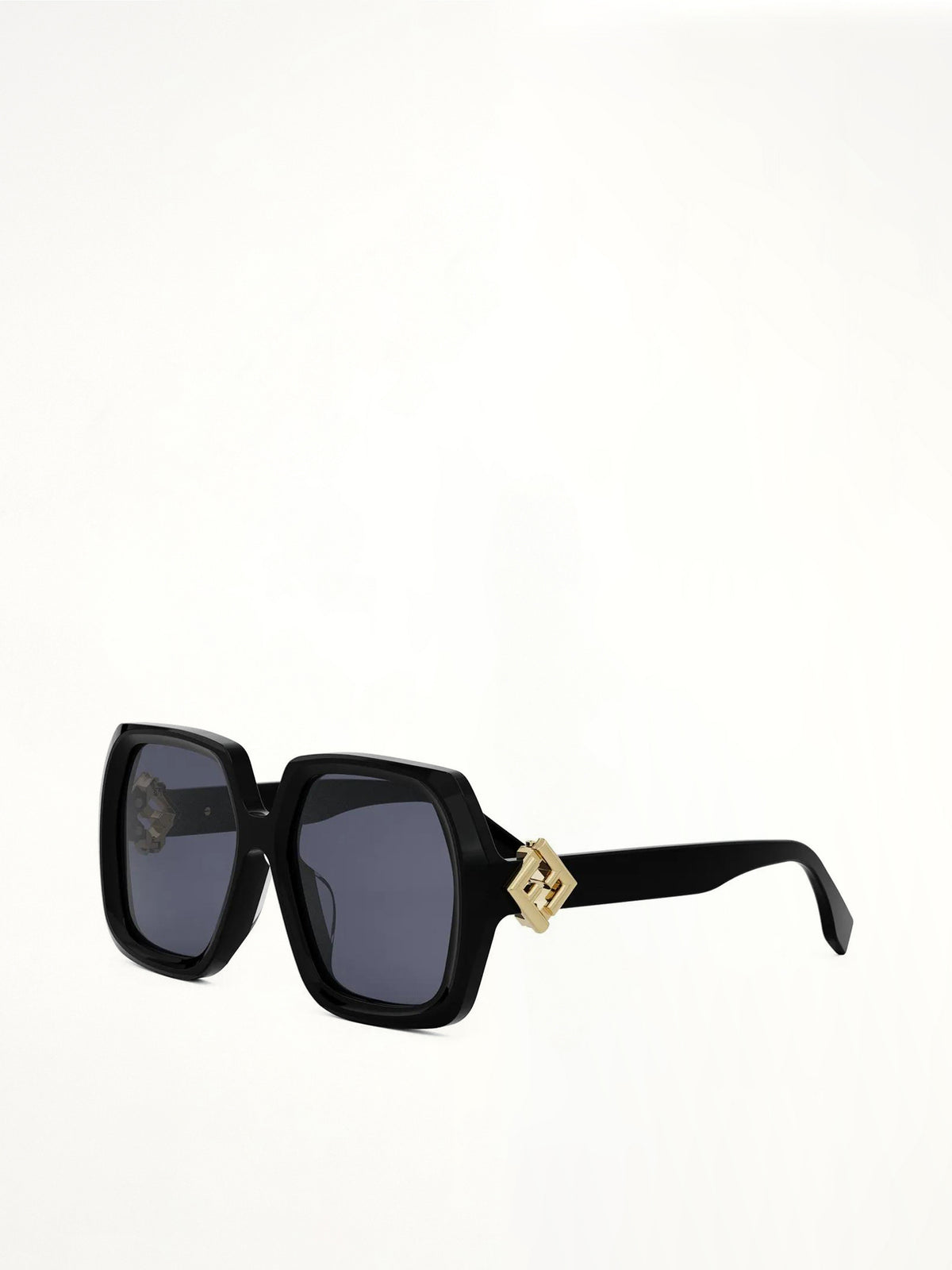 Fendi FE40139F 5401V Acetate Sunglasess in Black/Gold