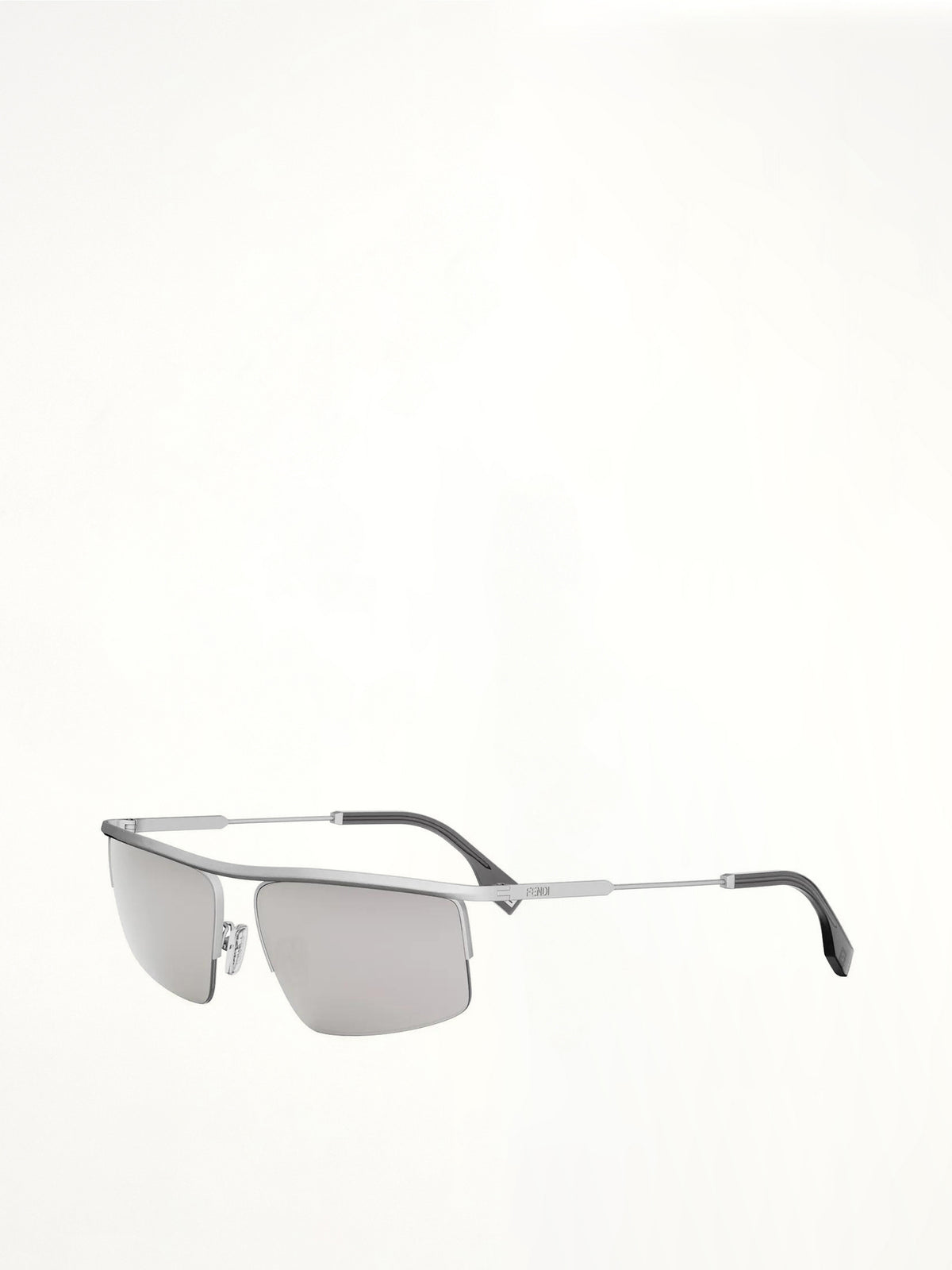 Fendi FE40141U 6017C Metal Sunglasses in Grey/Silver