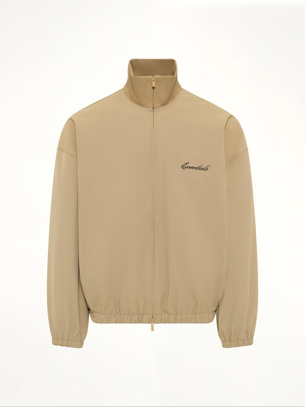 Signature Full Zip Track Jacket in Dune