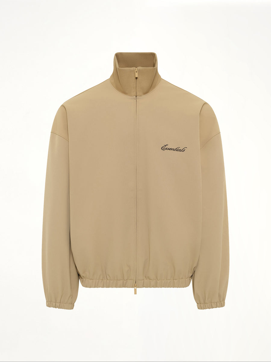 Signature Full Zip Track Jacket in Dune