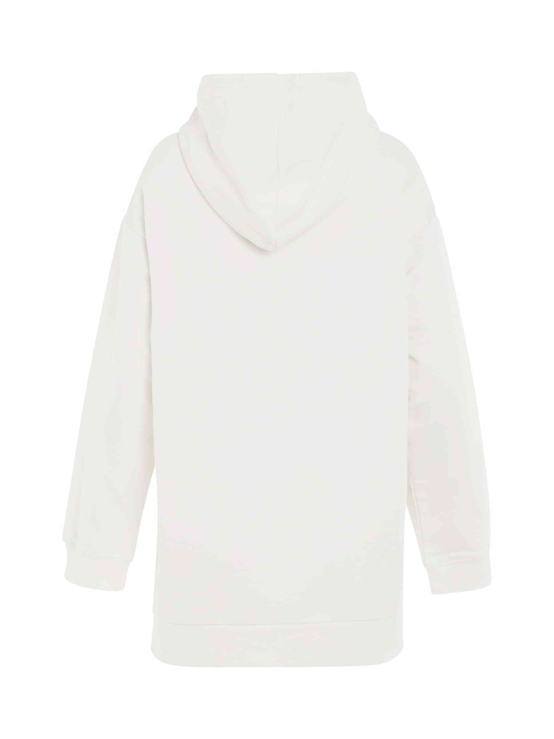 Logo Printed Hoodie in White