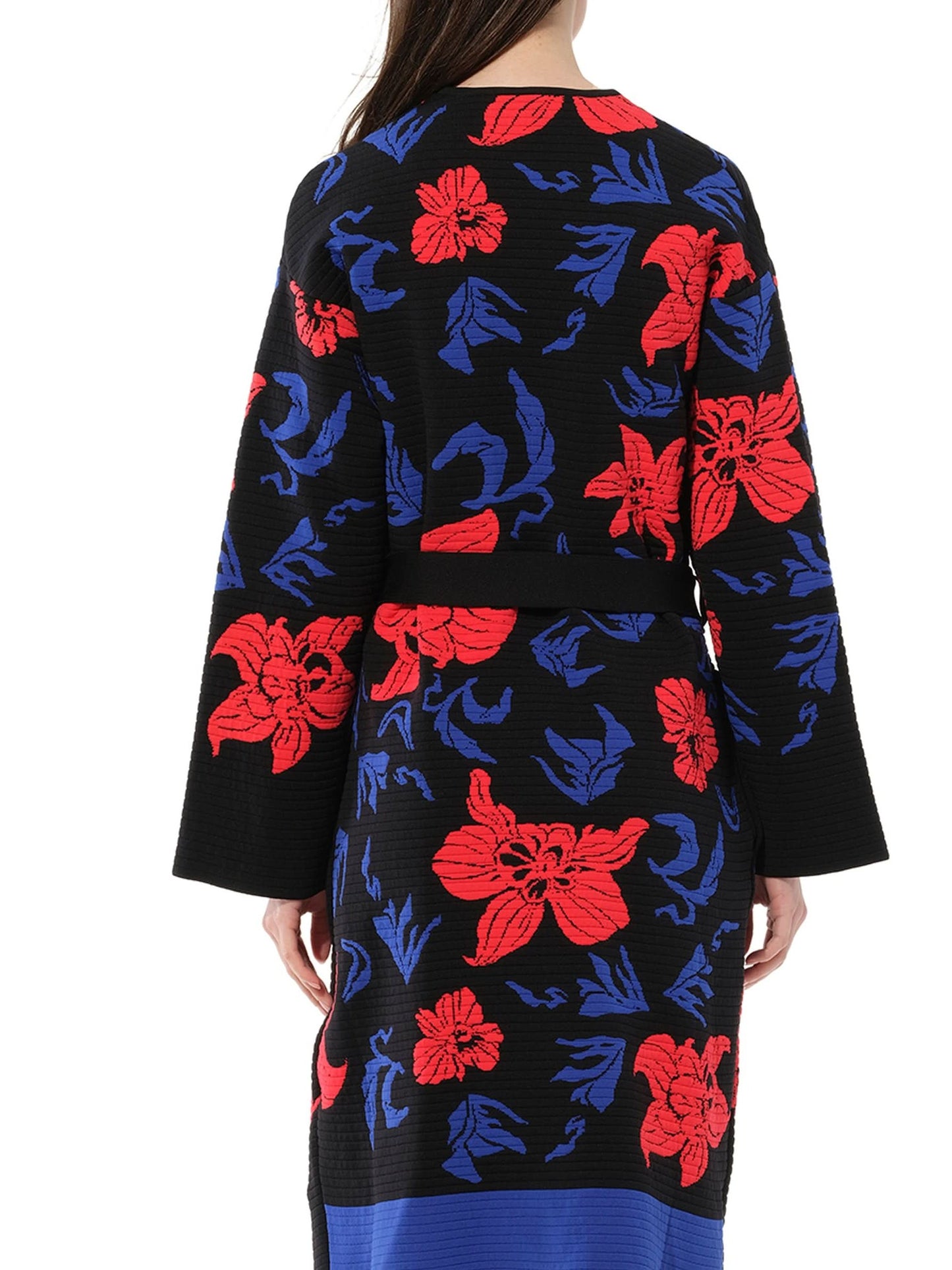 Floral Coat in Black