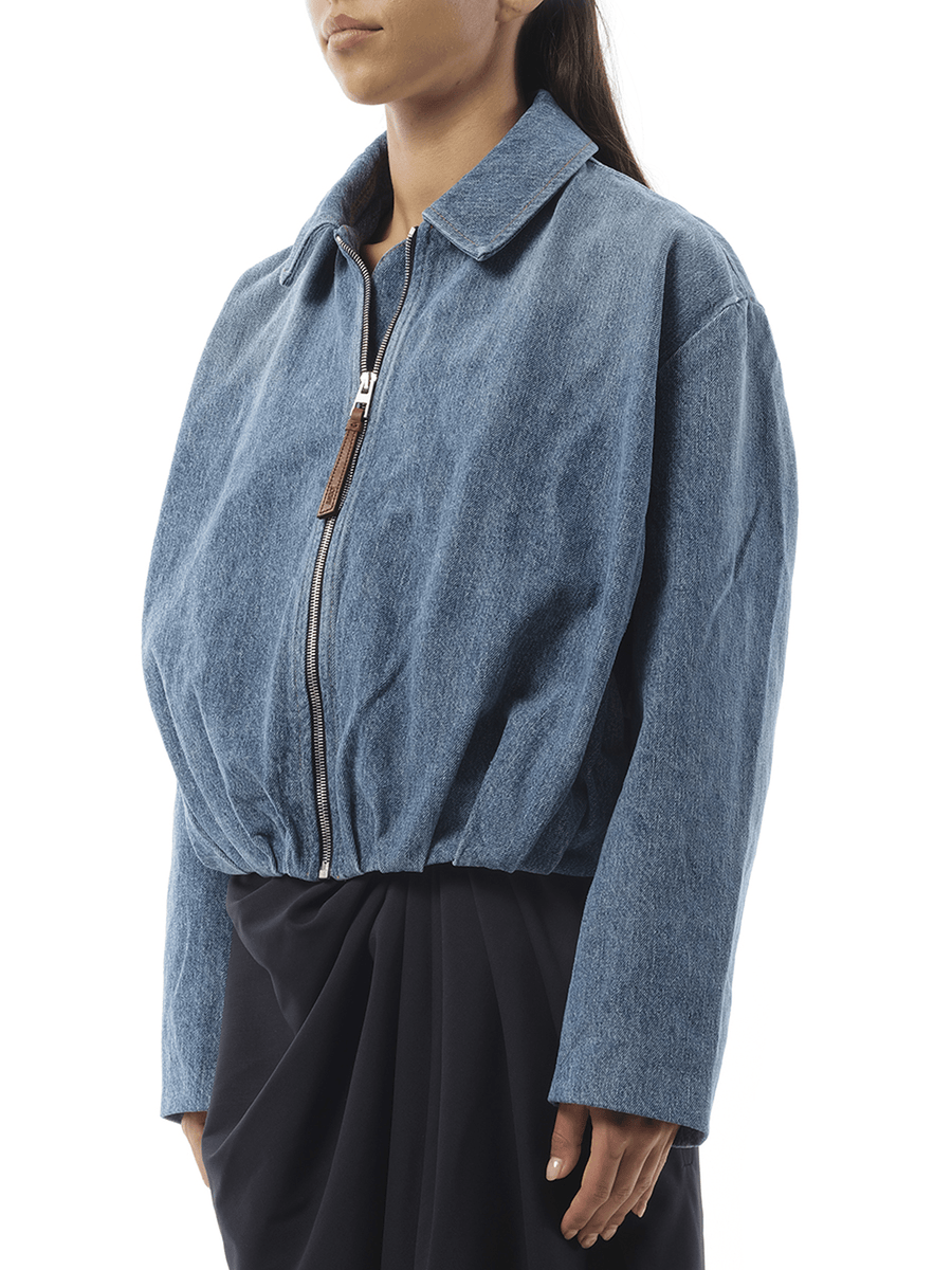 Loewe Draped Jacket in Indigo Blue