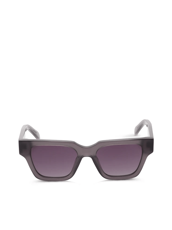 Thirty Five II Platinum Sunglass with Grey Purple Lens