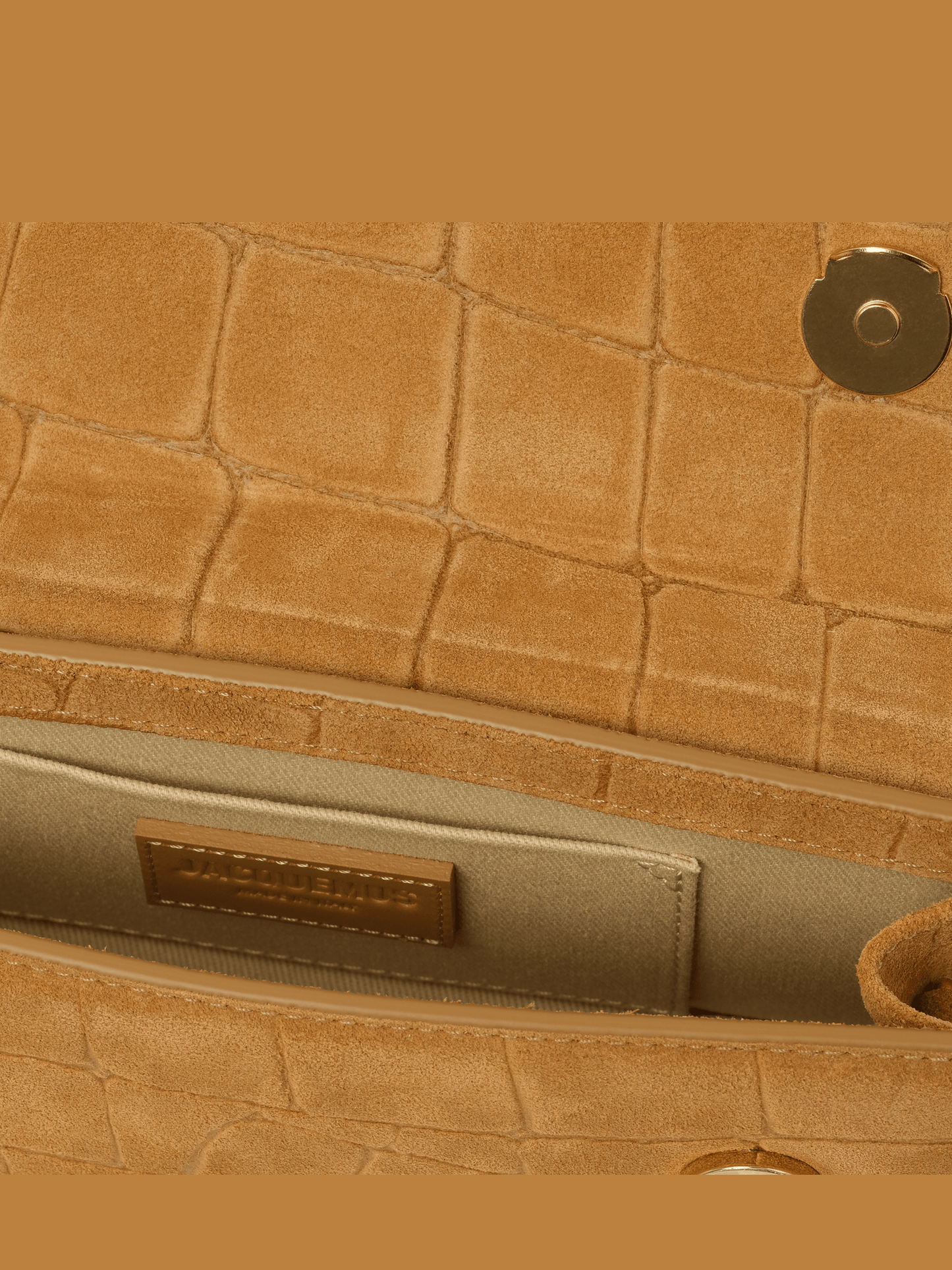 Jacquemus Le Chiquito Long Boucle in Camel