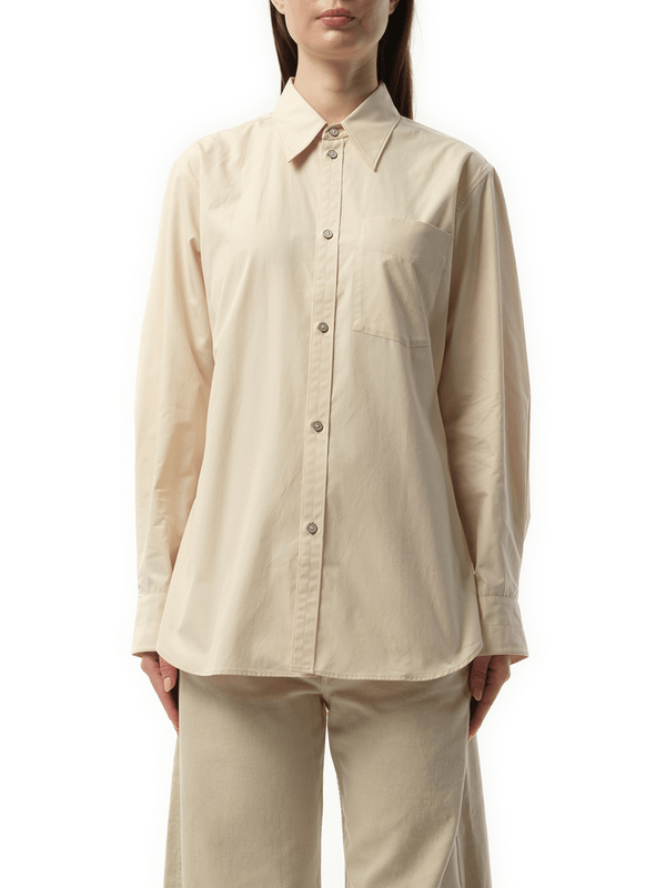 Fitted Shirt in Light Cream