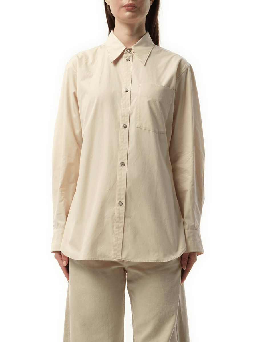 Fitted Shirt in Light Cream
