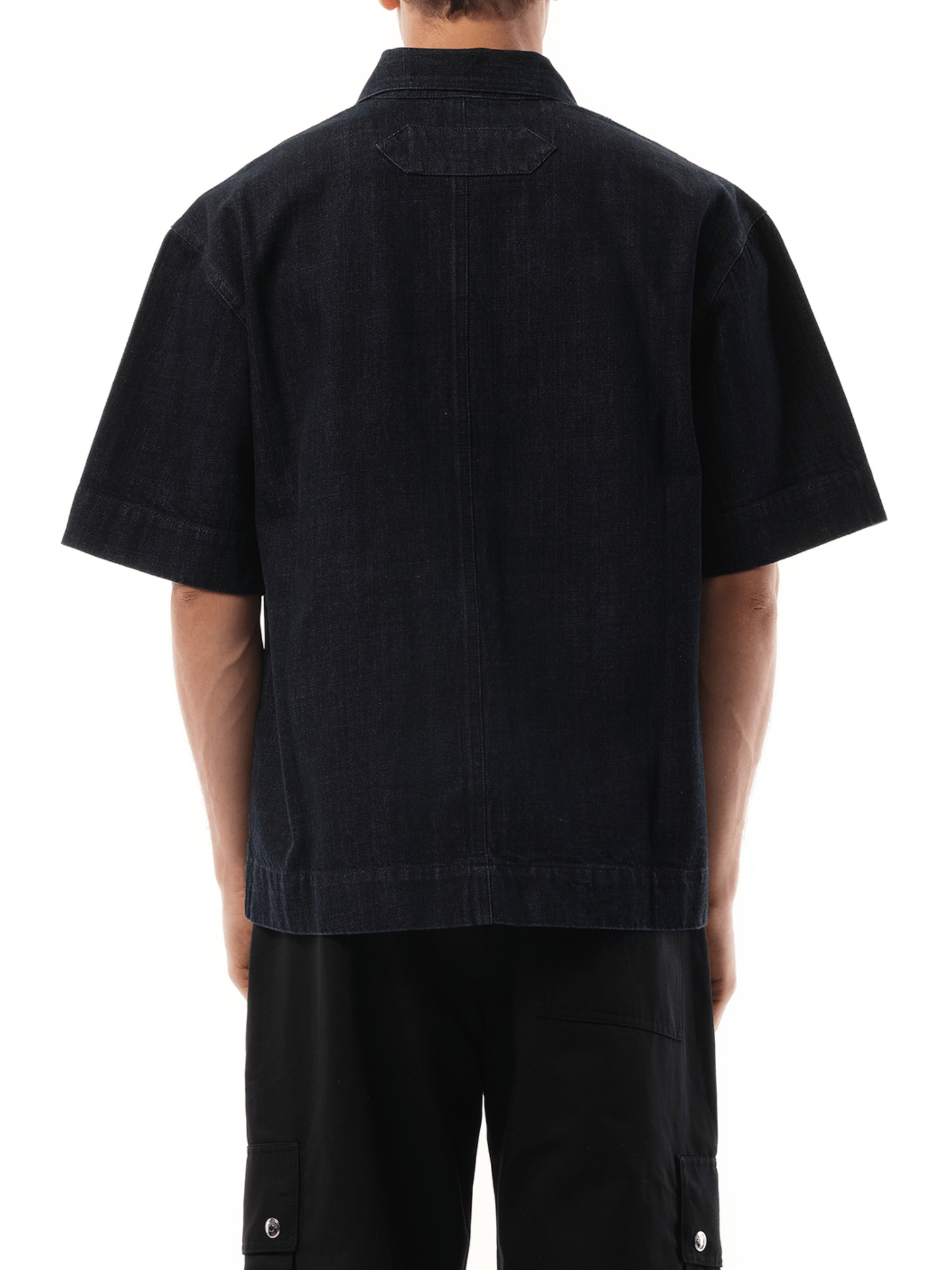 Jacquemus La Chemise Denim Aloe in Dark Navy