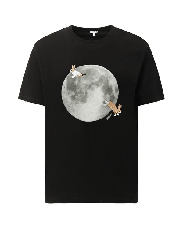 Loewe Moon Print T-Shirt in Black