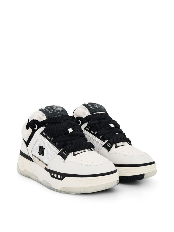 MA-1 Sneaker in White/Black Front View | AMIRI