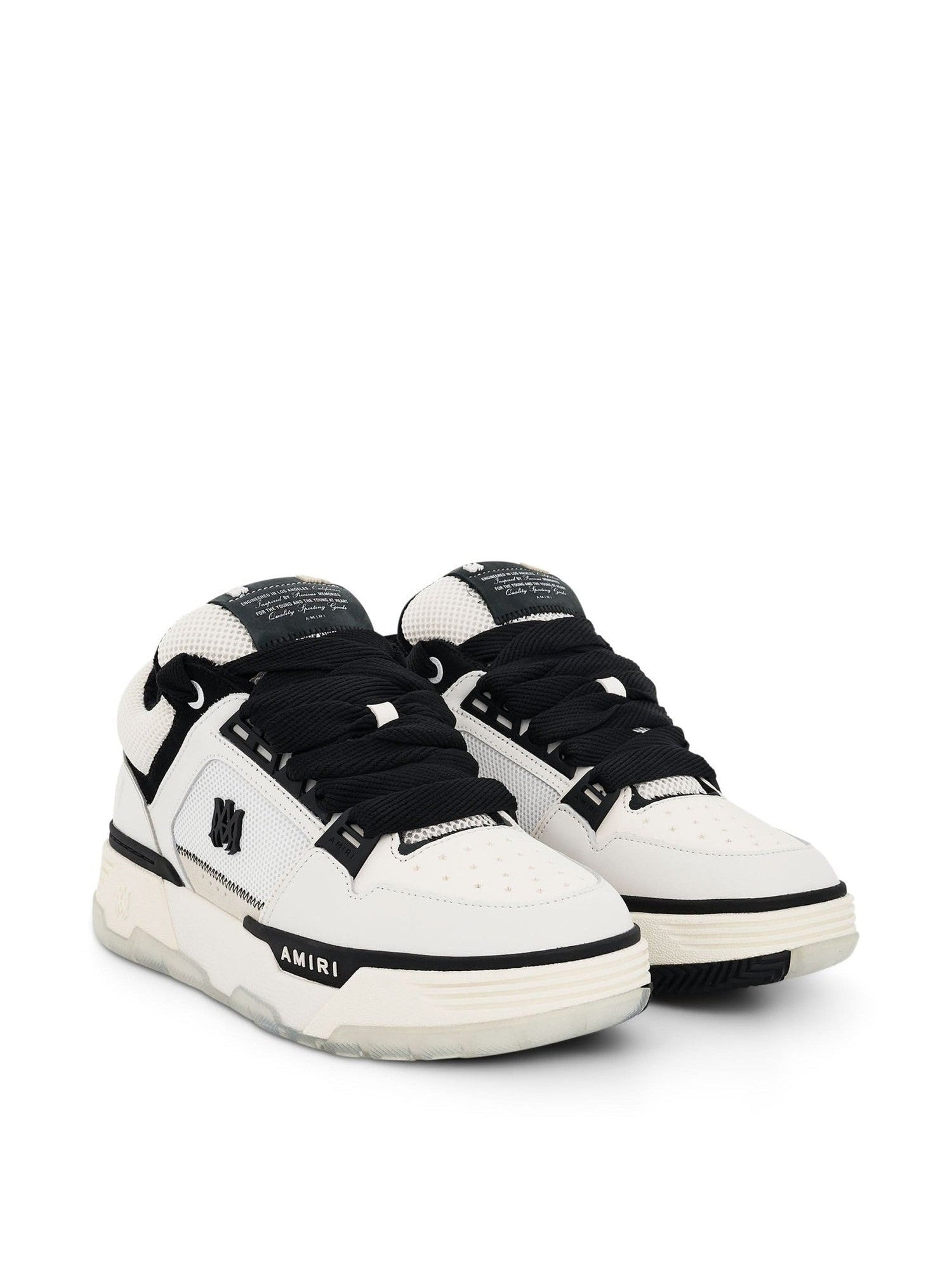 MA-1 Sneaker in White/Black Front View | AMIRI